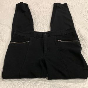 Athleta Ponte Moto pants/leggings size 4 color black
